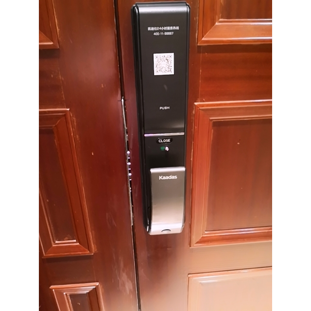 凯迪仕(kaadas)智能锁k9 星空灰色 智能安防 推拉式家用防盗门锁指纹