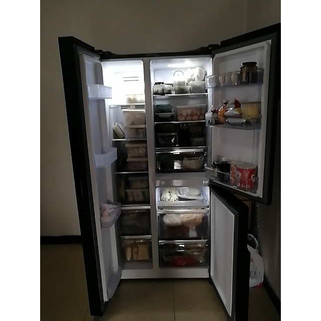 扎努西伊莱克斯冰箱zse4082yga408升t型多门冰箱风冷变频电脑控温二级