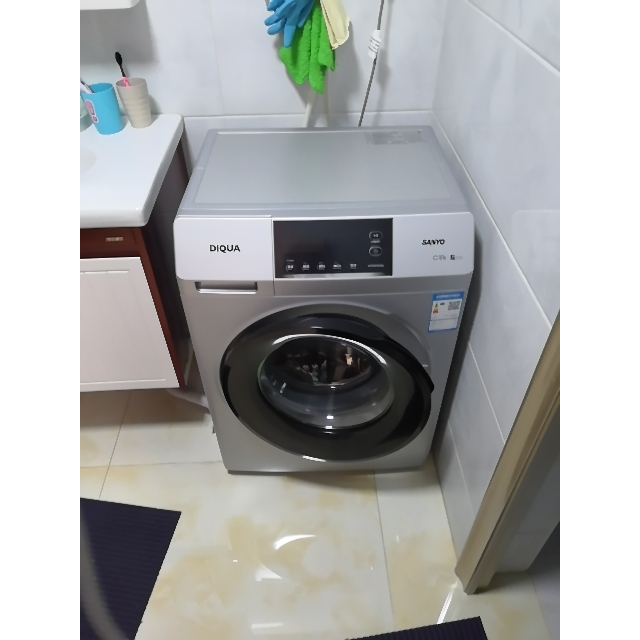 三洋sanyowf80bs565s8公斤全自动洗脱一体滚筒洗衣机桶自洁随心洗涤