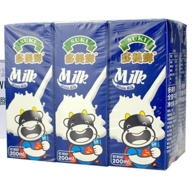 > suki多美鲜 全脂纯牛奶200ml*30盒整箱 整箱 德国进口商品评价 > 一