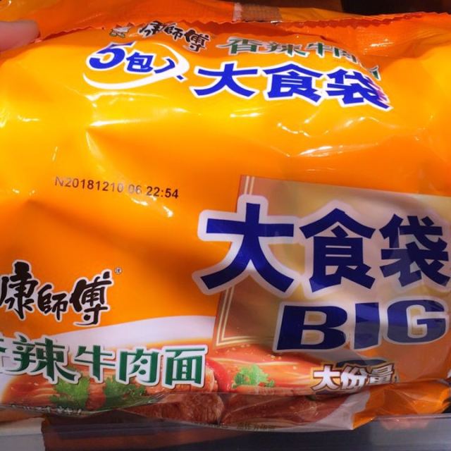 康师傅 大食袋香辣牛肉五连包 125g*5商品评价 日期好,味道好