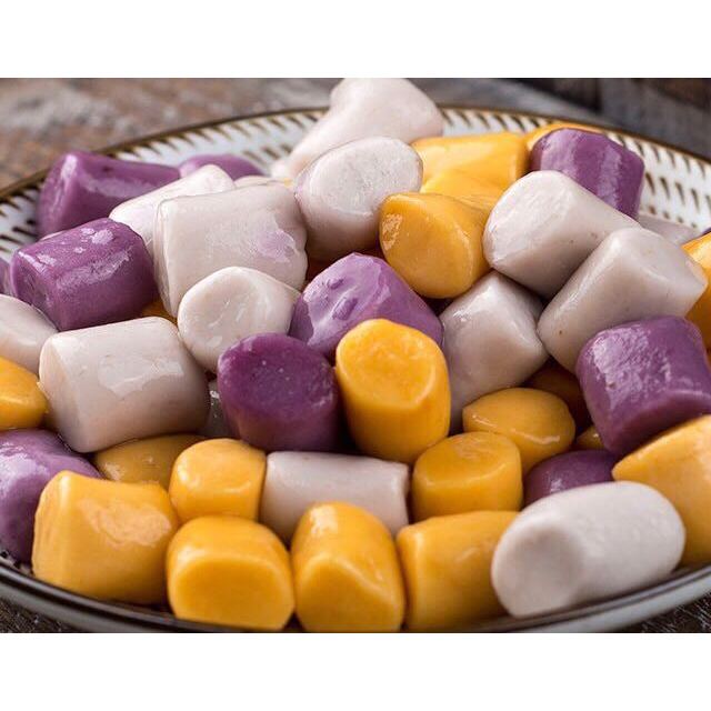 麦兆手工芋圆500g紫薯/地瓜/芋头三种口味混搭无添加剂高清大图|实物