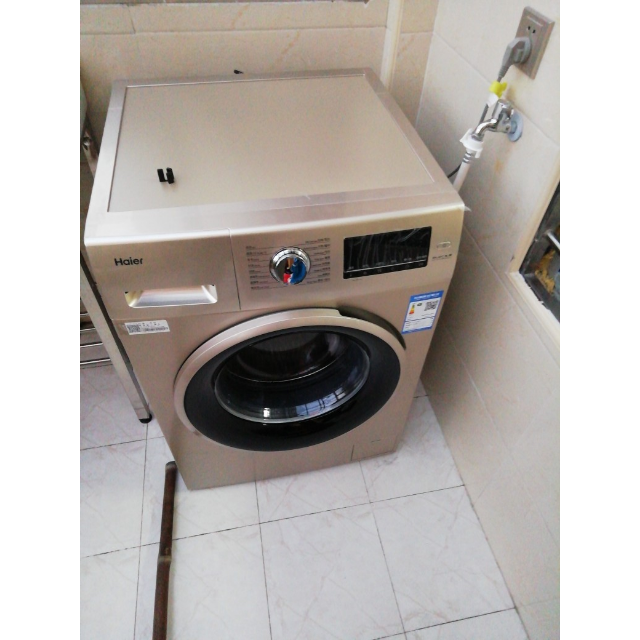 haier海尔10公斤变频滚筒全自动洗衣机全自动变频大容量家用滚筒洗衣