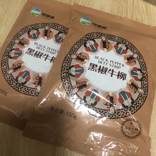 阿都沁速冻牛肉黑椒牛柳国产内蒙古牛肉袋装150g