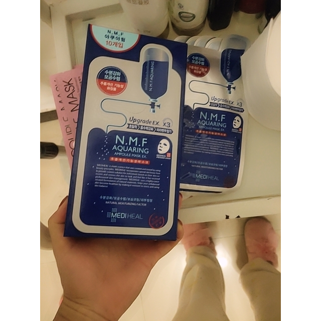 美迪惠尔mediheal水润补水保湿面膜27mlx10片经典水库澎湃水润补水星