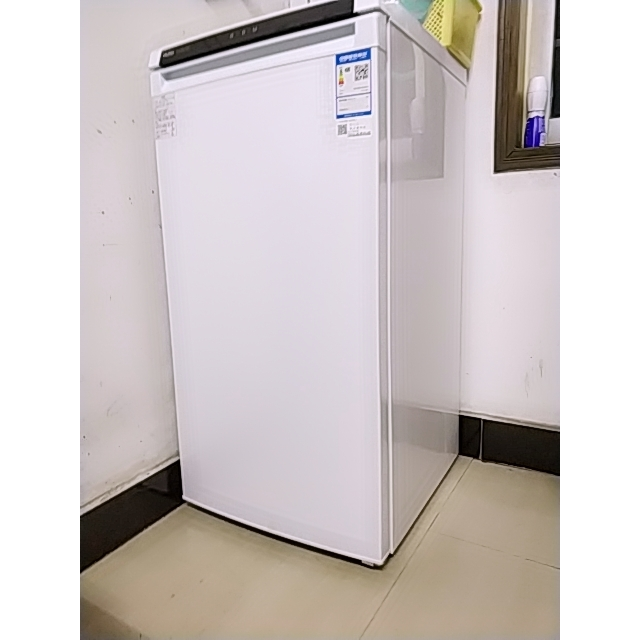 haier海尔bd138w家用小冰柜立式冷冻柜单门抽屉式电脑控温速冻侧开