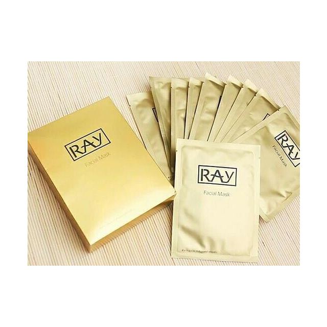 泰国ray妆蕾蚕丝面膜 金色10片/盒 补水保湿嫩白亮肤 提拉紧致 泰国