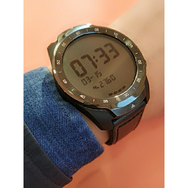 ticwatchpro幻影黑智能运动手表蓝牙版续航30天成人wifi计步器gps运动