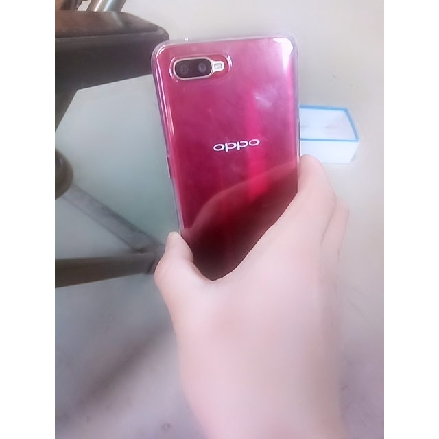 oppok1千元屏幕指纹手机464g摩卡红拍照智能光感屏幕指纹全网通4g双卡