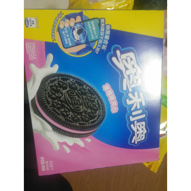奥利奥oreo夹心饼干零食草莓味466g家庭装