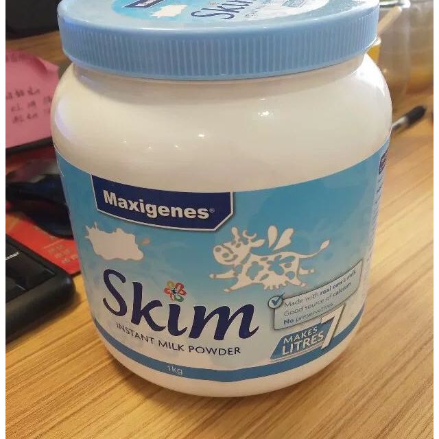 【营养不胖人】美可卓(maxigenes)脱脂高钙成人奶粉 1kg/罐 1000g