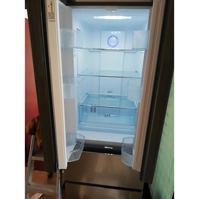 海尔(haier)bcd-331wdgq 331升法式多门冰箱 一级能效彩晶玻璃面板