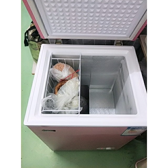 c106gq106升家用单温小冷柜顶开门卧式冷柜小冰柜冷冻冷藏小型电冰柜