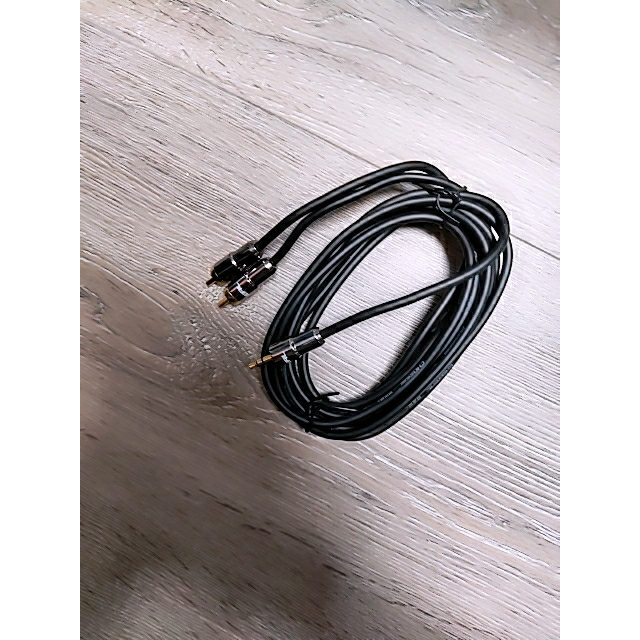 choseal秋叶原q565a电脑连接音箱线音频线一分二35转双莲花