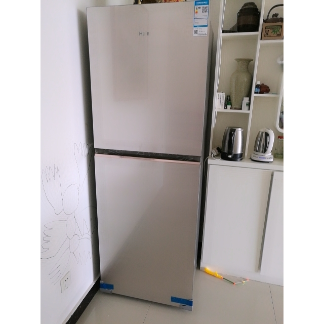 海尔haierbcd315tngs两门315升匀冷双门一级能效静音彩晶静音冰箱家用