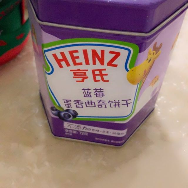 > 亨氏蓝莓蛋香曲奇饼干罐装72g/盒装 适用3岁以上 宝宝辅食商品评价