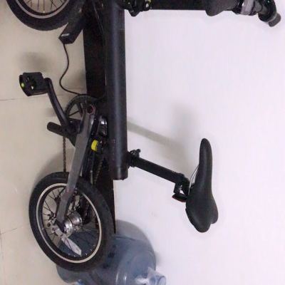 小米（MI）米家电助折叠自行车 黑色 平衡车滑板车力矩传感智能单车代步车晒单图