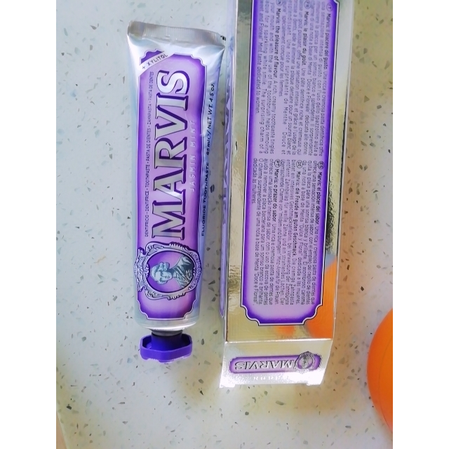 口气清新marvis玛尔斯紫色茉莉薄荷味牙膏85ml清新口气多重功效所有