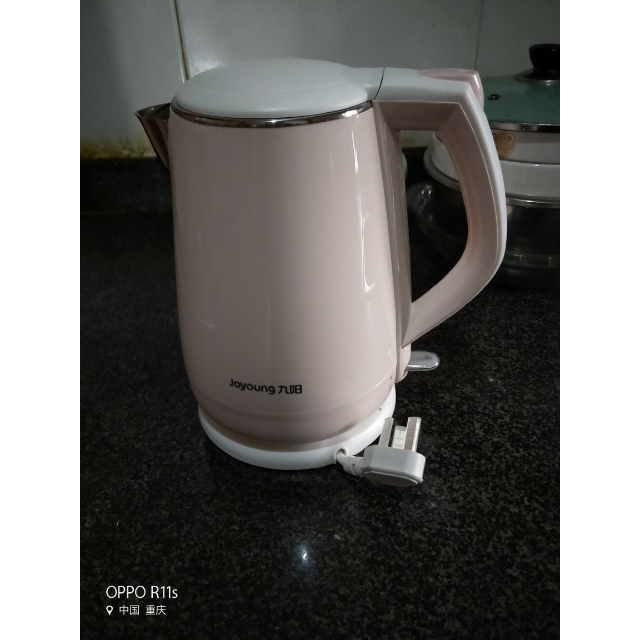 九阳(joyoung)电水壶k15-f626 优质温控器 304不锈钢 双层防烫 1.