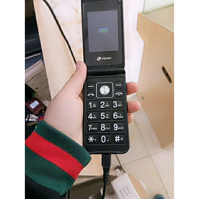 k-touch/天语 t9 黑色 老年机双屏翻盖手机大屏大字大声移动联通老人