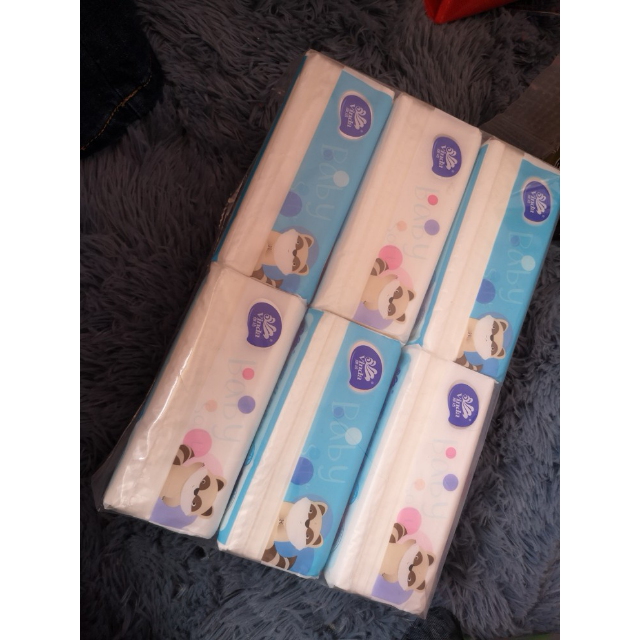 维达(vinda) 抽纸 绵柔婴儿三层100*24包纸巾 小规格(短幅) 儿童宝宝