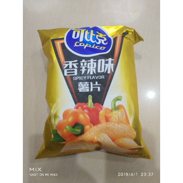 可比克薯片香辣味60g3