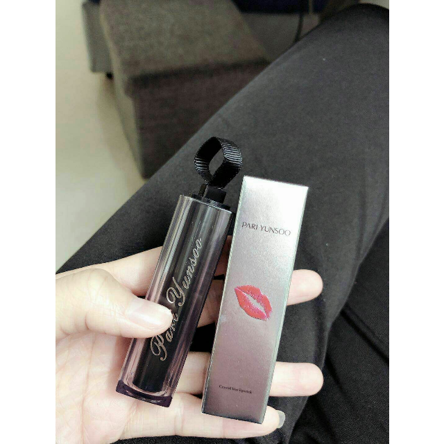 【湖北可发货】【抢大牌 正品 第2支1元】芭黎元素丝绒黑水晶口红持久