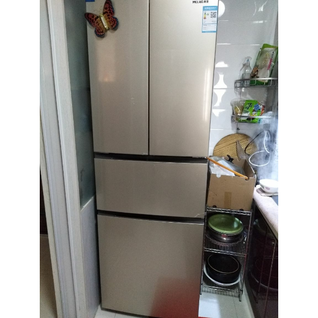 美菱melingbcd306wpcx306升多门四门变频风冷无霜节能静音家用电冰箱