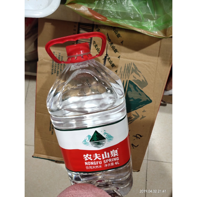 農夫山泉天然飲用水4l6整箱家庭用水桶裝