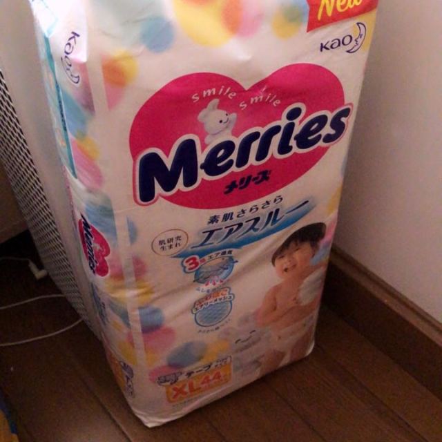 花王merries日本进口纸尿裤xl44片