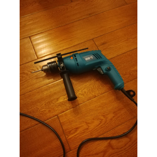 毫米冲击电钻飞机钻墙充气钻插电打孔打洞微型手枪钻 调速纸盒 钻头套