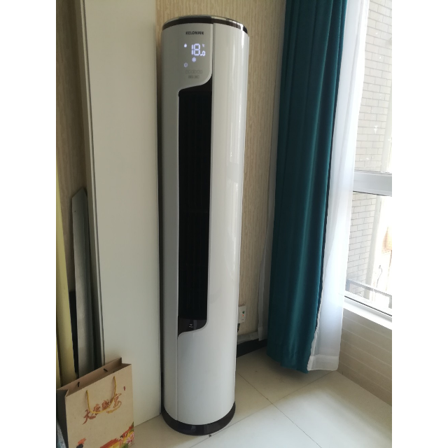 科龙kelon3匹一级能效直流变频立式圆柱空调柜机柔风不直吹kfr72lwe