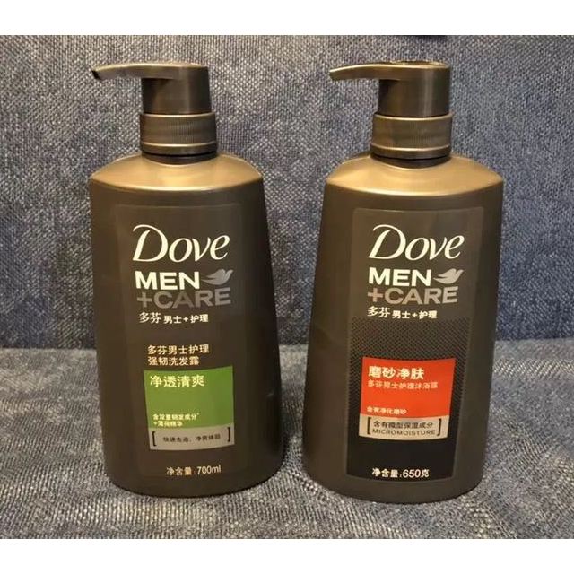 多芬dove洗发水男士护理强韧洗发露净透清爽700ml联合利华