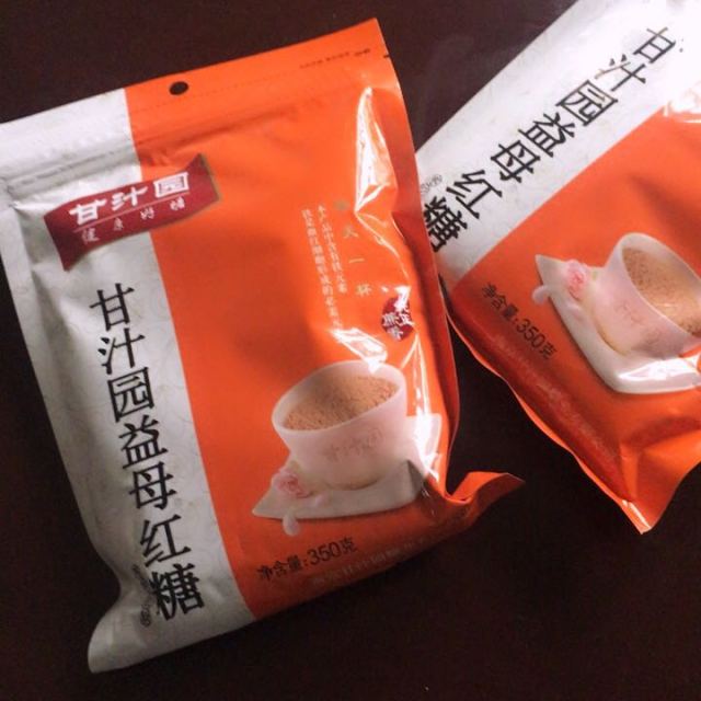 甘汁园益母红糖350g固体颗粒冲调方便速饮女生大姨妈经期调养