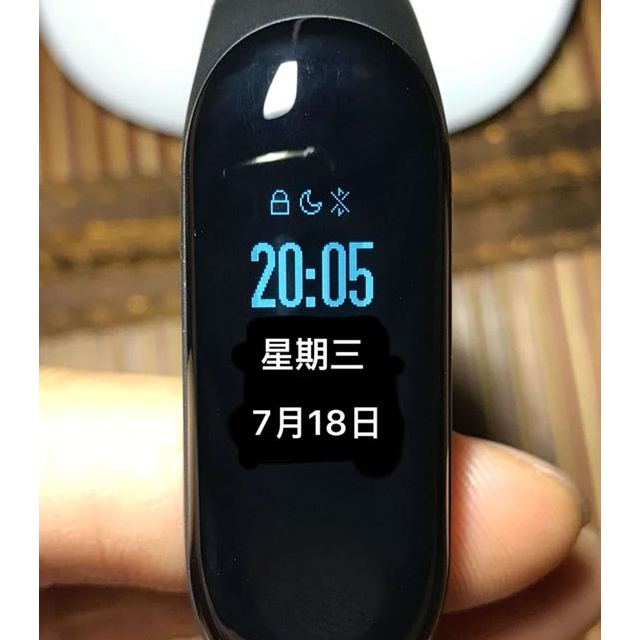 小米(mi)小米手环3代(黑色) 智能运动手环 心率监测 来电,微信,红包
