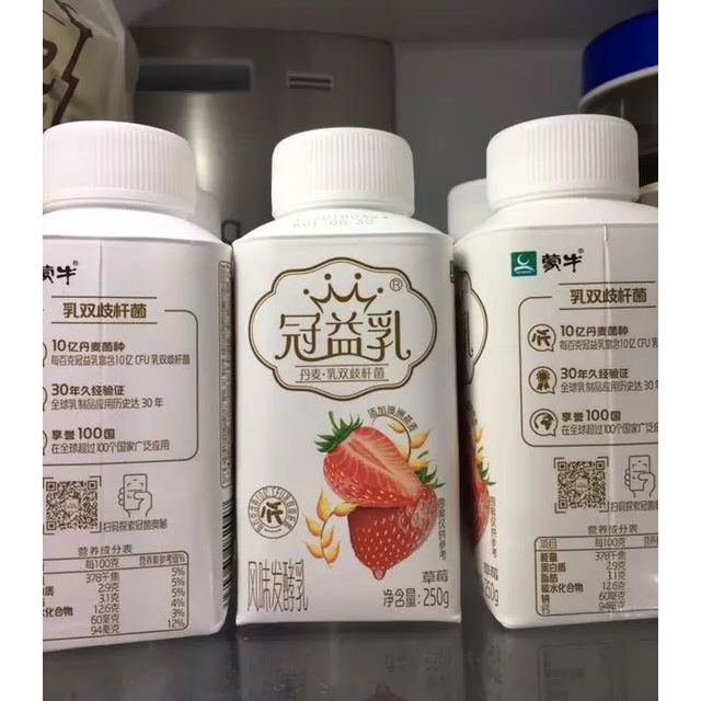 蒙牛冠益乳风味发酵乳燕麦草莓风味酸奶酸牛奶250g