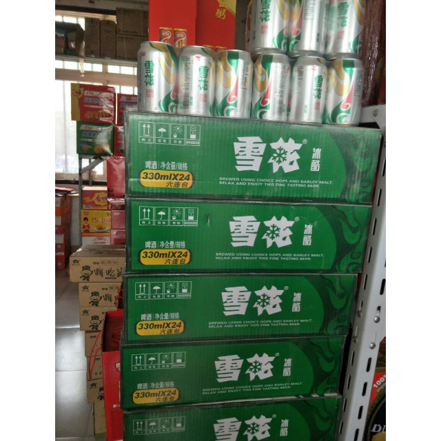 雪花啤酒(snowbeer)冰酷 330ml*24聽 整箱裝