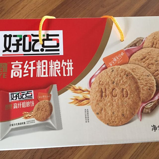 > 【年货礼盒】达利园 好吃点 饼干 零食 高纤粗粮饼800g(饼干礼盒)