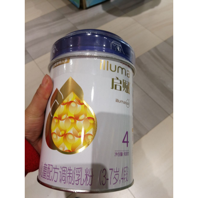 惠氏启赋(wyeth illuma) 启赋儿童配方调制乳粉4段,900克4段奶粉大