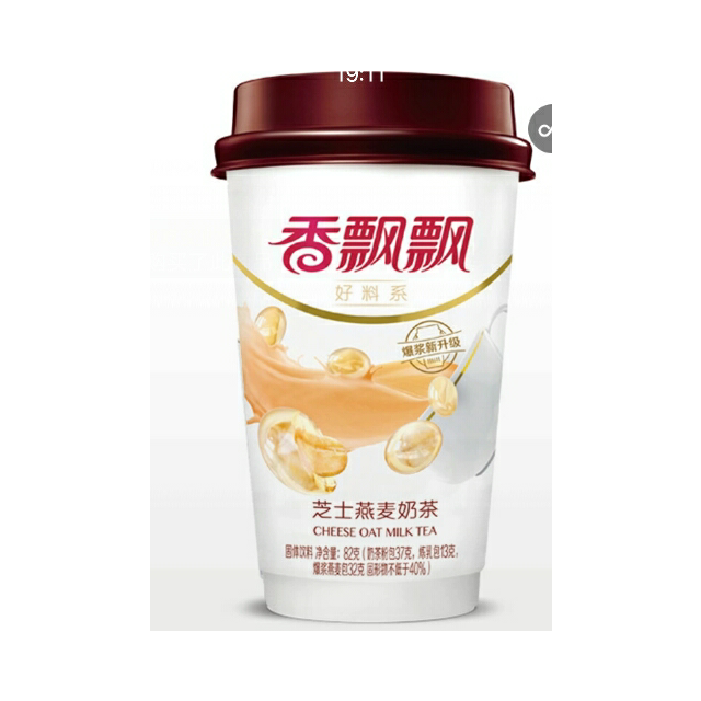 > 香飘飘 冲泡奶茶 芝士燕麦口味 便携式82g*3 三连杯装商品评价 > 您