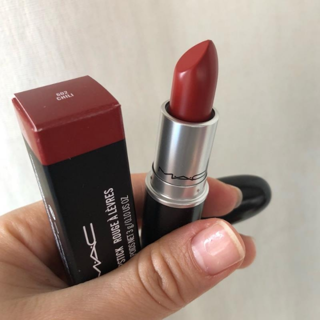 mac魅可女士口红唇膏chili小辣椒秀智色3g持久显色原装正品