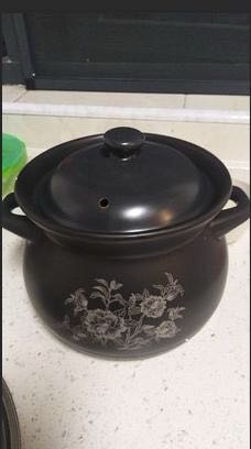 砂锅明火耐高温加厚砂锅黑色贴花家用陶瓷煲汤熬粥炖锅燃气用土锅-3.