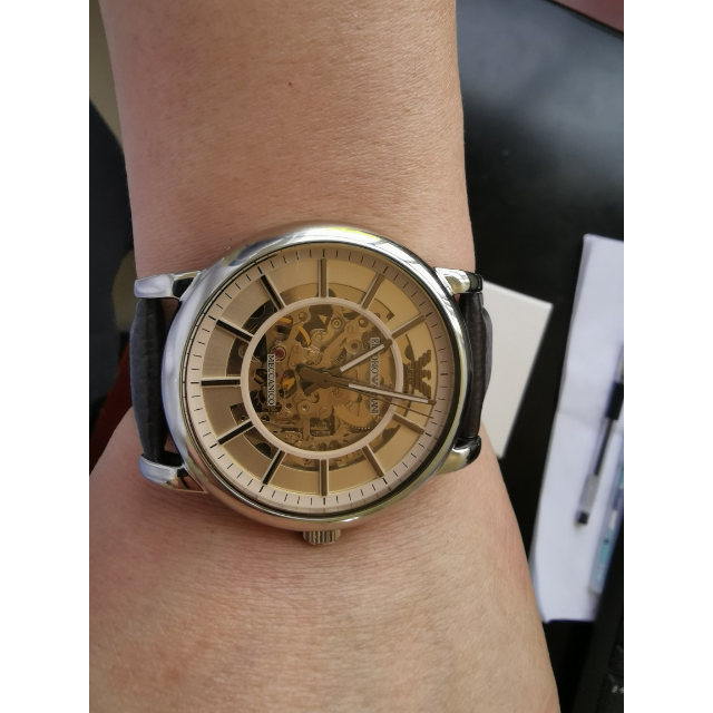 阿玛尼emporioarmaniar1983机械表男士时尚全自动机械表镂空男表商务