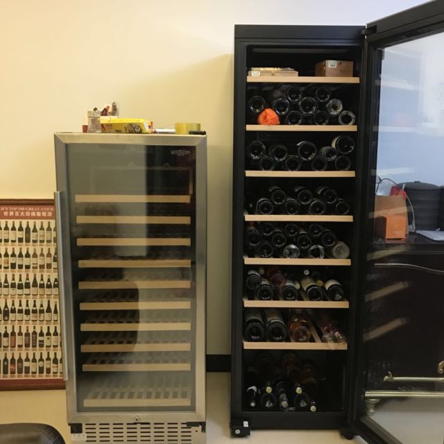 haier海尔ws171171瓶家用恒温恒湿红酒柜小型雪茄冷藏柜