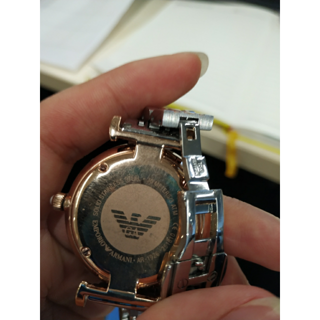 阿玛尼emporioarmaniar1926石英表女士满天星腕表镶钻时尚钢带女表