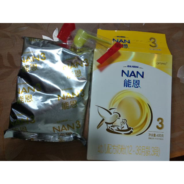 雀巢nestle能恩幼儿配方奶粉3段400g盒装1236个月适用