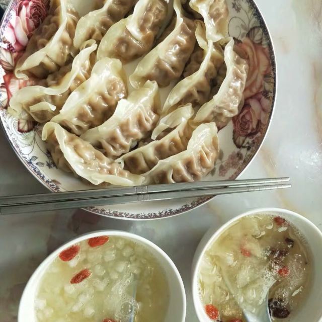 猪肉韭菜蒸饺 400g 速冻饺子 煎饺 早餐食材高清大图|实物图