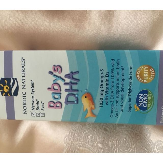 挪威小鱼nordicnaturals美国进口婴幼儿鳕鱼肝油60ml瓶新生儿15天以上