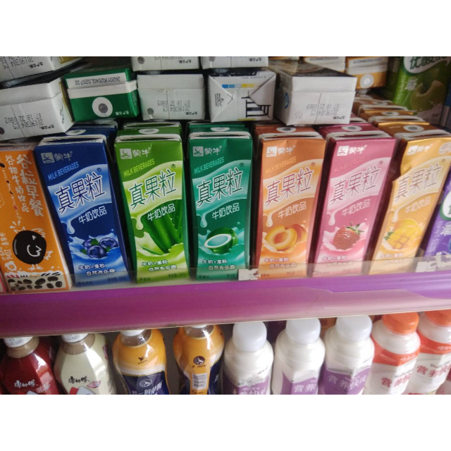 蒙牛mengniu真果粒牛奶饮品芒果口味康美包250ml12包