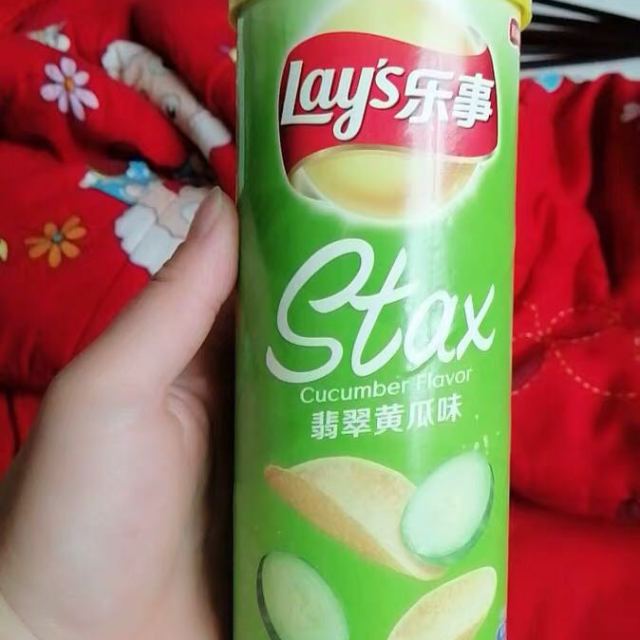 乐事无限翡翠黄瓜味薯片104g罐零食下午茶